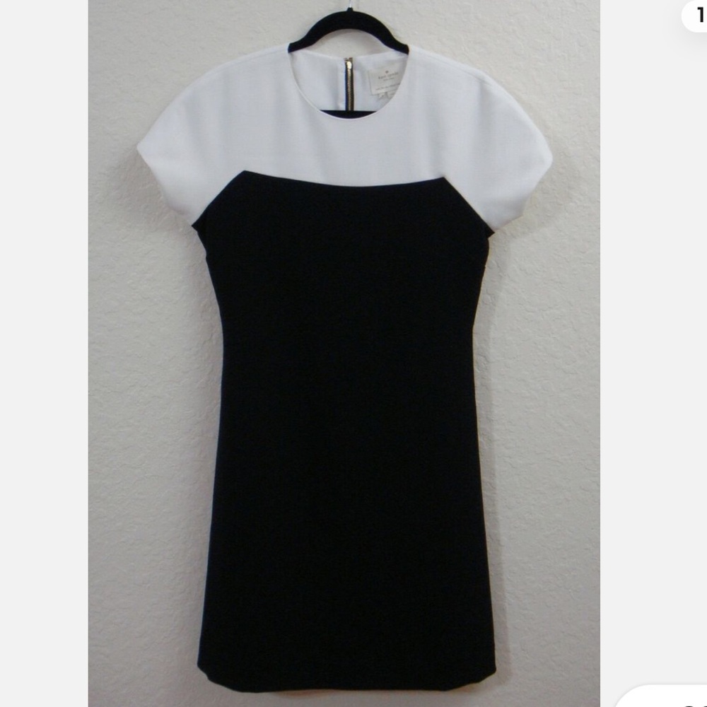Kate Spade Tala Cream/Black Colorblock Dress , size 2, worn once perfect conditi